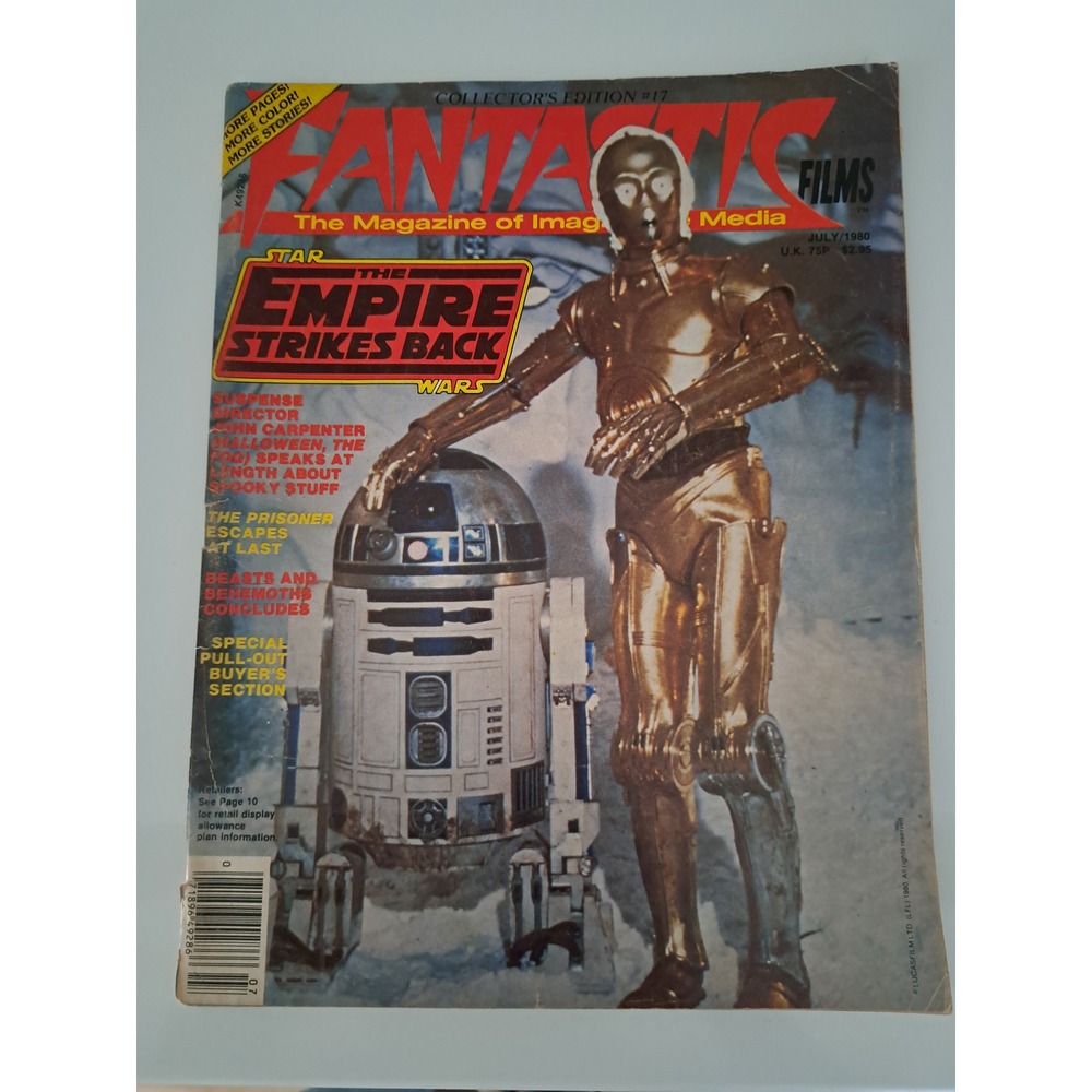 Fantastic Films Magazine July 1980 Star Wars Empire Strikes Back C-3PO R2-D2 #17